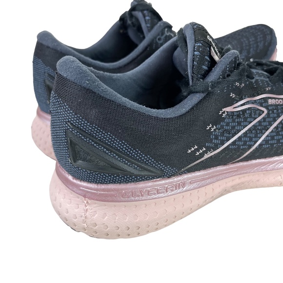 BROOKS GLYCERIN 19 Black Gray Pink DNA LOFT Sneakers Running Gym Shoes sz 10.5 W - Picture 12 of 16